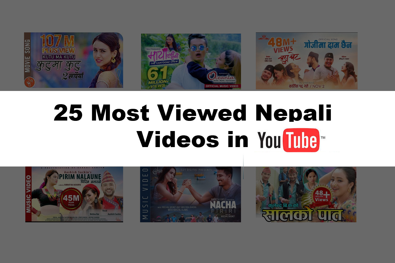 Most Viewed Nepali Videos in Youtube.